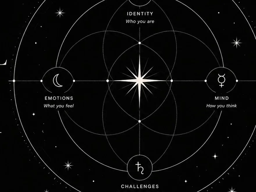 Personal Destiny Matrix diamond chart illustration